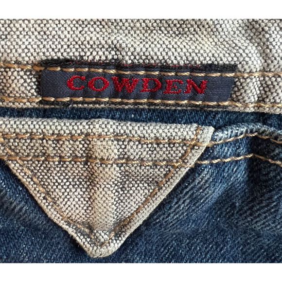 Cowden Jeans Mens Size 28" Made in USA Heavy Denim Straight Leg Vintage 80s - Picture 8 of 9